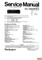 Technics - SUA-600-Mk3-Schematics 